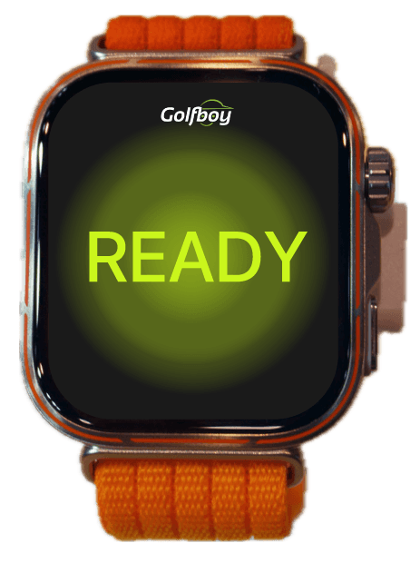 HUAWEI WATCH showing READY when a ball is recognized